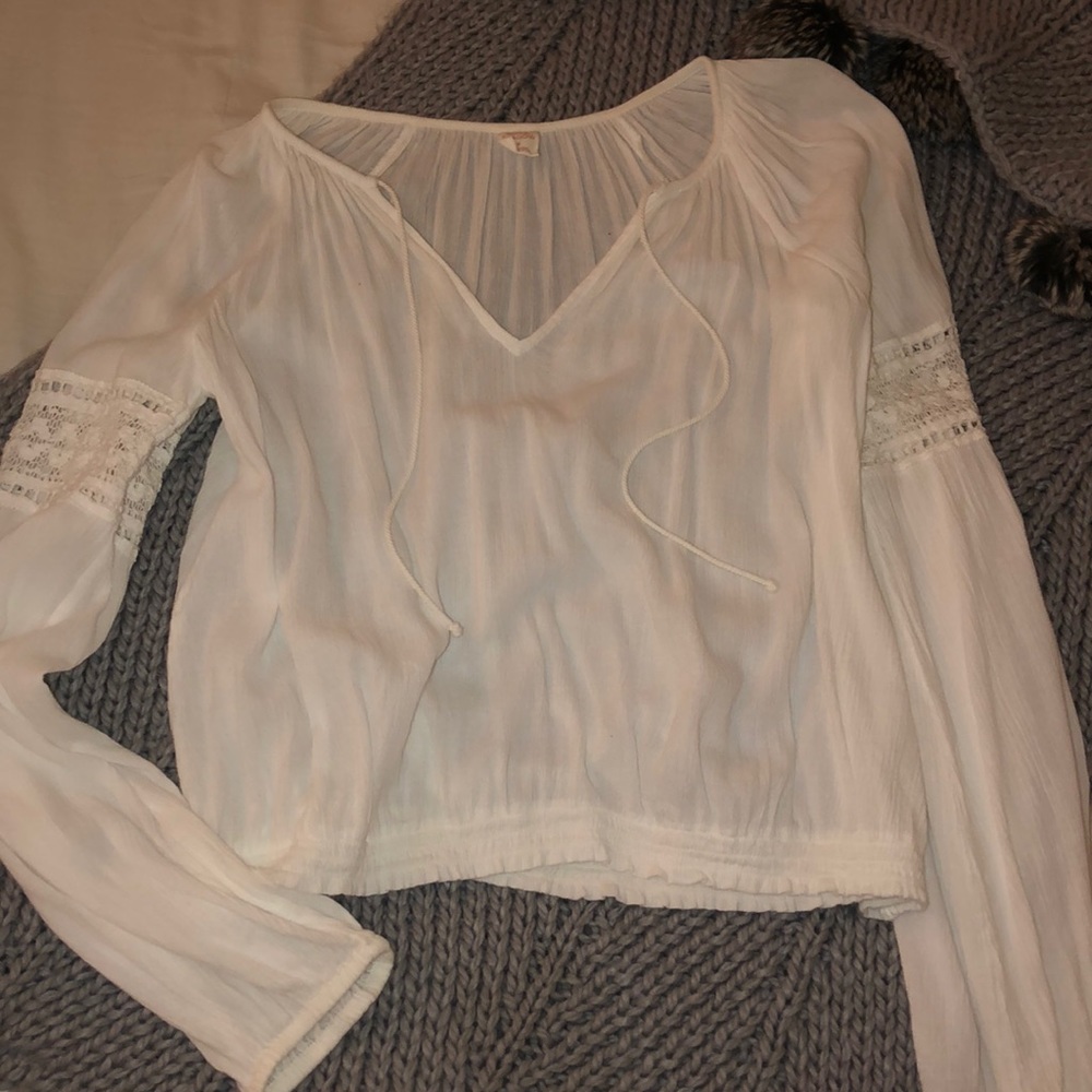 White summer blouse